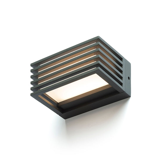 RENDL outdoor lamp CLAIRE 14 wall anthracite grey frosted acrylic 230V LED 6W IP54  3000K R13564 1