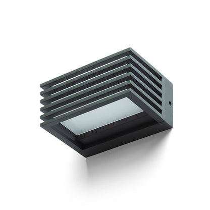 RENDL outdoor lamp CLAIRE 14 wall anthracite grey frosted acrylic 230V LED 6W IP54  3000K R13564 7
