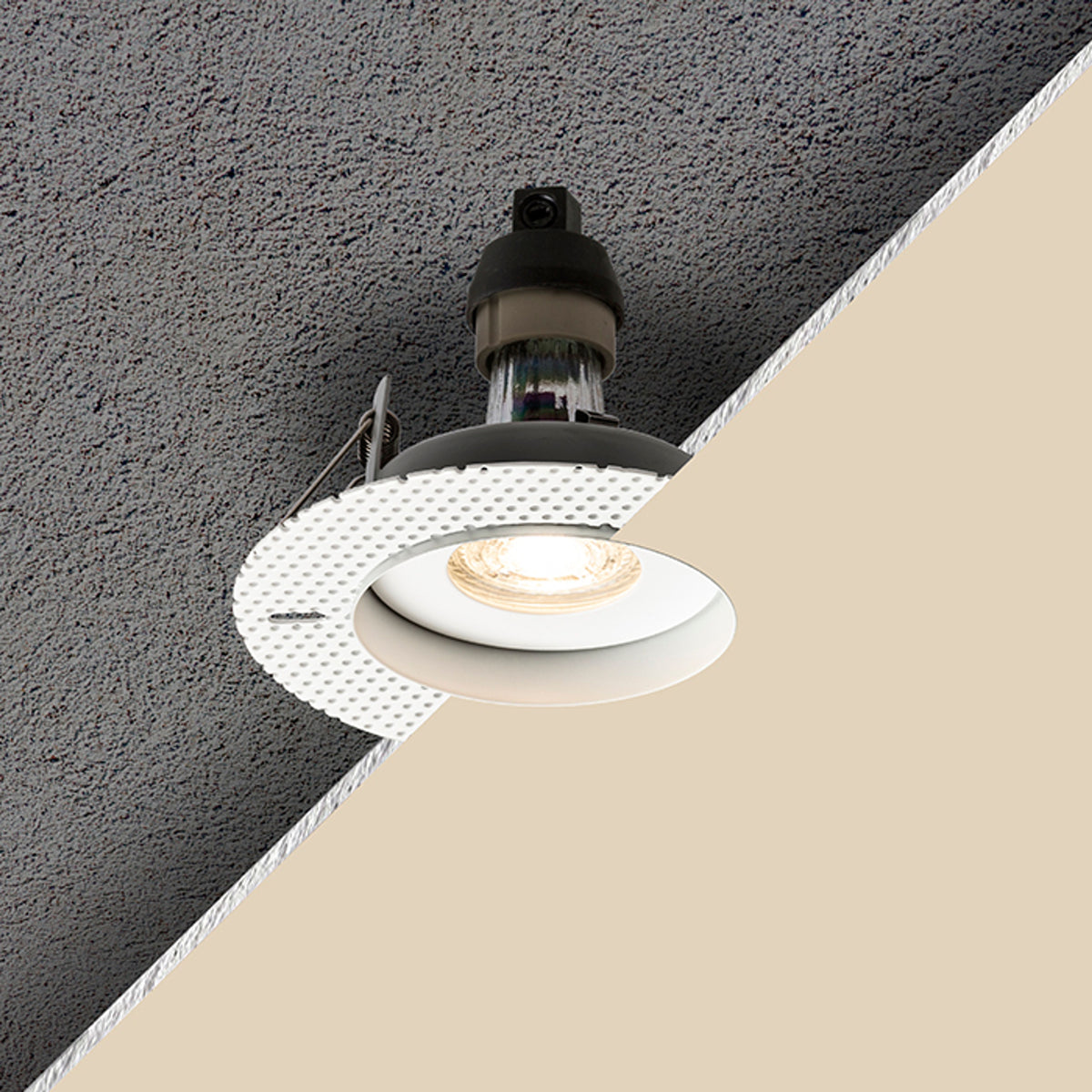 RENDL recessed light BRAN recessed white 230V LED GU10 15W IP65 R13605 2