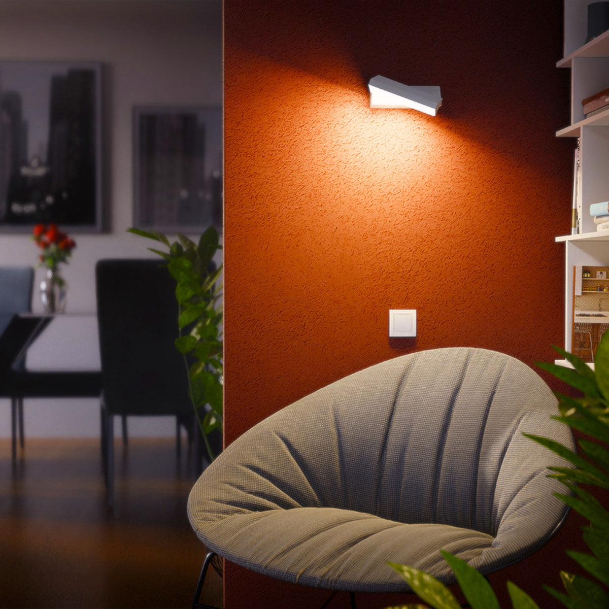 RENDL outdoor lamp TWIST wall white  230V LED 12W IP65  3000K R13615 3