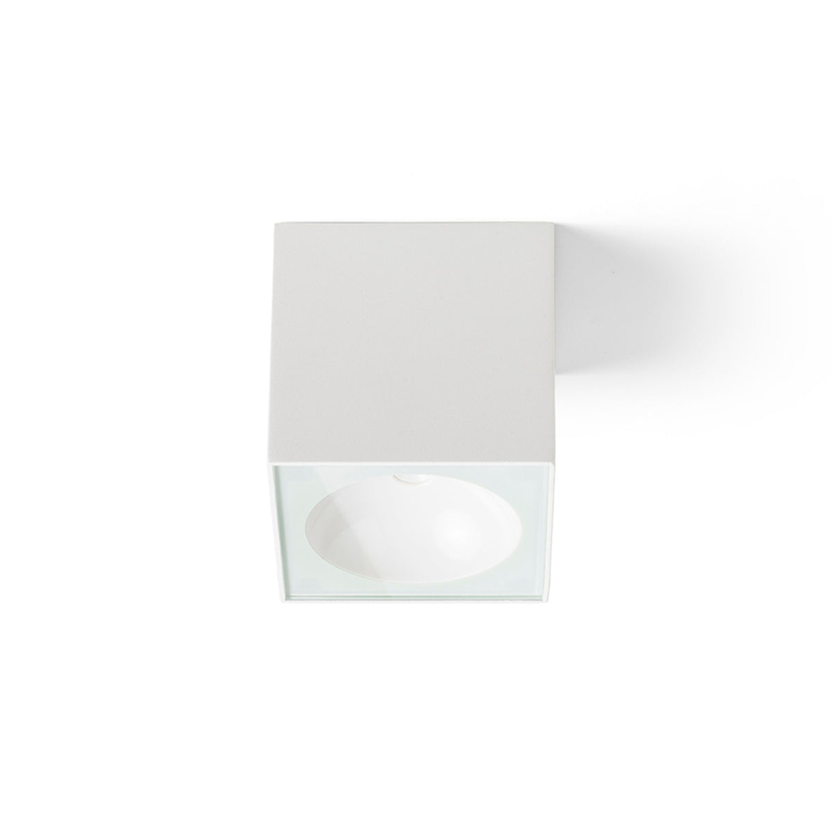 RENDL outdoor lamp SENZA SQ ceiling white clear glass 230V LED 6W IP65  3000K R13624 3