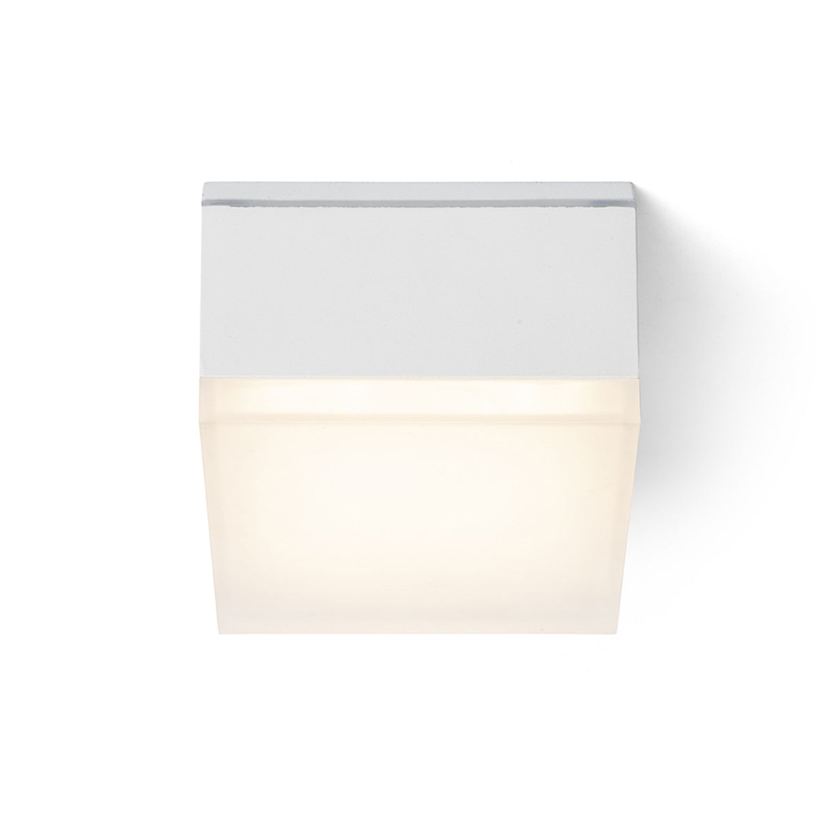 RENDL outdoor lamp ORIN SQ ceiling white satinated acrylic 230V LED 10W IP54 3000K R13628 4