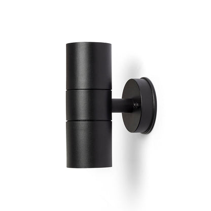 RENDL outdoor lamp SORANO II wall black plastic 230V LED GU10 2x8W IP44 R13634 5