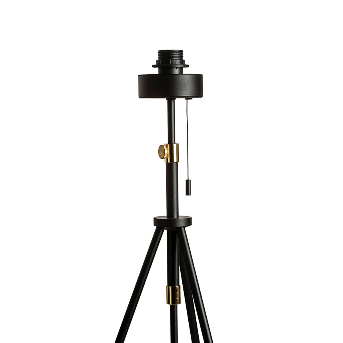 RENDL shades, shade bases, pendent sets LUTON floor base  black/brass 230V LED E27 15W R13640 5