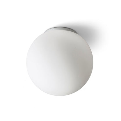 RENDL surface mounted lamp BOLLY 26 ceiling  opal-colored glass/chrome 230V LED E27 15W IP44 R13694 1