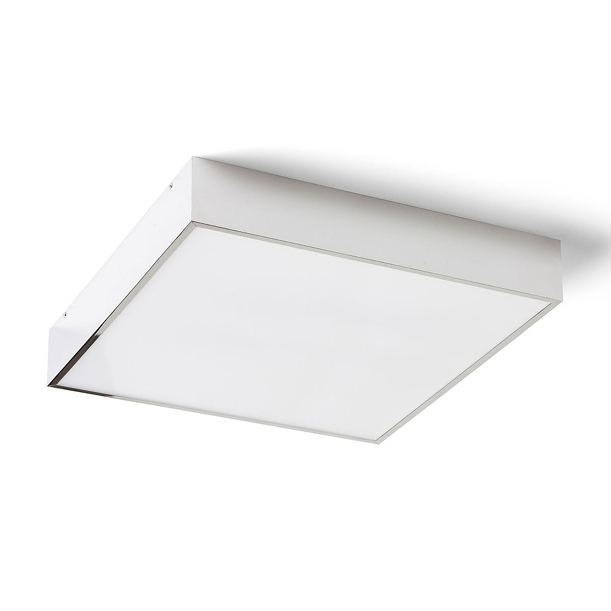 RENDL surface mounted lamp MERANO LED 35 ceiling  chrome/matte acrylic 230V LED 24W IP44  3000K R13698 1