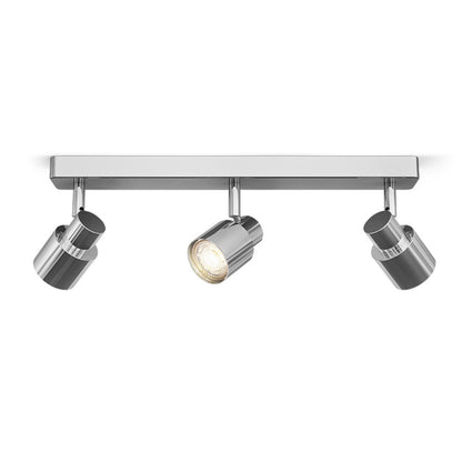 RENDL spotlight VALTO III surface mounted  chrome 230V GU10 LED 3x5W IP44 R13704 1