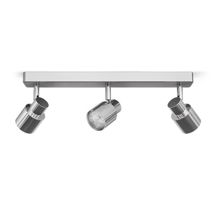 RENDL spotlight VALTO III surface mounted  chrome 230V GU10 LED 3x5W IP44 R13704 2