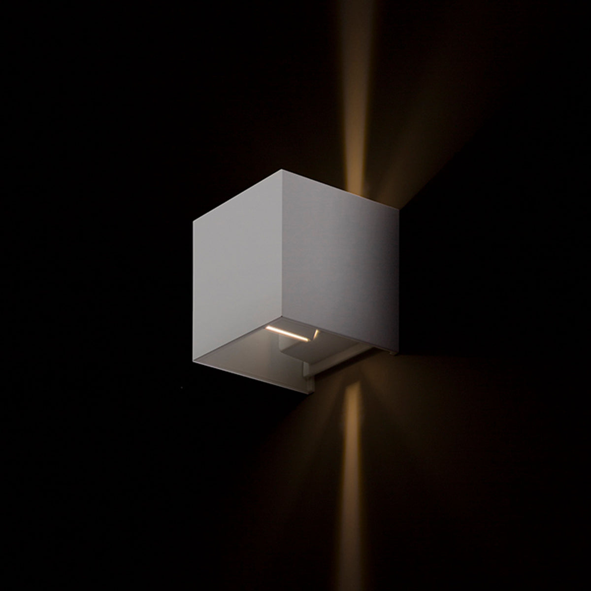 RENDL outdoor lamp TITO SQ DIMM wall white  230V LED 2x3W IP65  3000K R13738 6