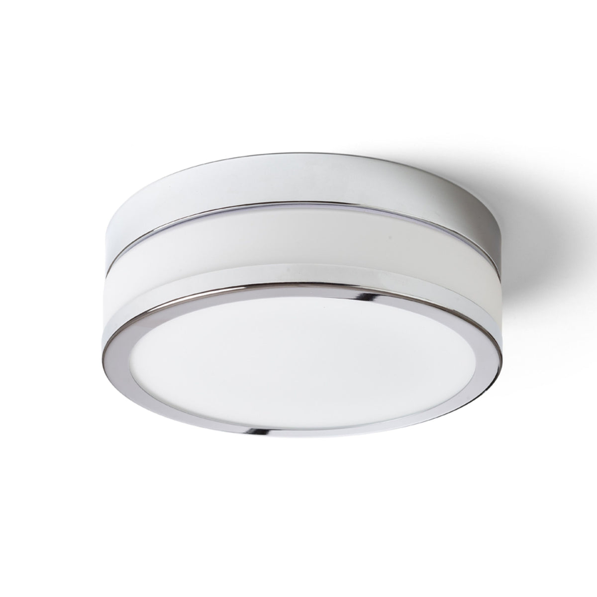 RENDL surface mounted lamp CIRA LED 23 ceiling opal-colored glass/chrome 230V LED 12W IP44 3000K R13742 2