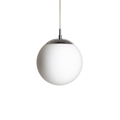 RENDL pendant lamp LUNA 20 pendant  opal-colored glass/chrome 230V LED E27 11W R13745 4