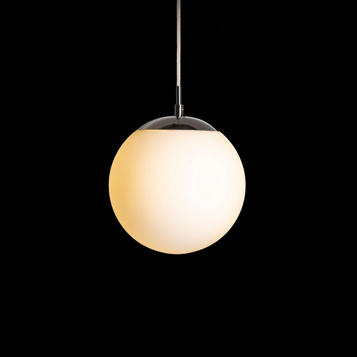 RENDL pendant lamp LUNA 20 pendant  opal-colored glass/chrome 230V LED E27 11W R13745 5