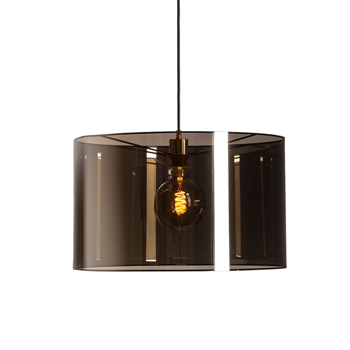 RENDL pendant lamp FANCY 50/30 pendant  smokey foil 230V LED E27 15W R13748 2