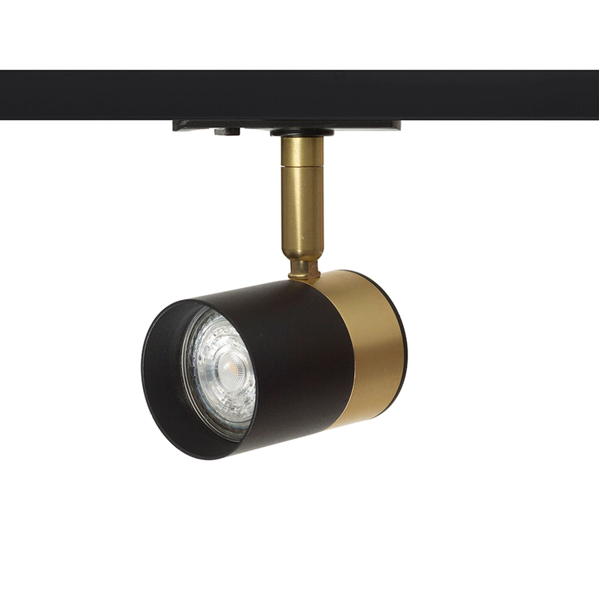 RENDL 1-circuit track system LALA for 1-circuit tracks black brass 230V LED GU10 9W R13767 6