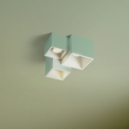 RENDL surface mounted lamp JACK III ceiling plaster 230V LED GU10 3x5W R13790 3