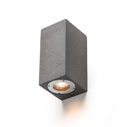 RENDL outdoor lamp KANE II wall  concrete/dark granite 230V LED GU10 2x5W IP65 R13794 1