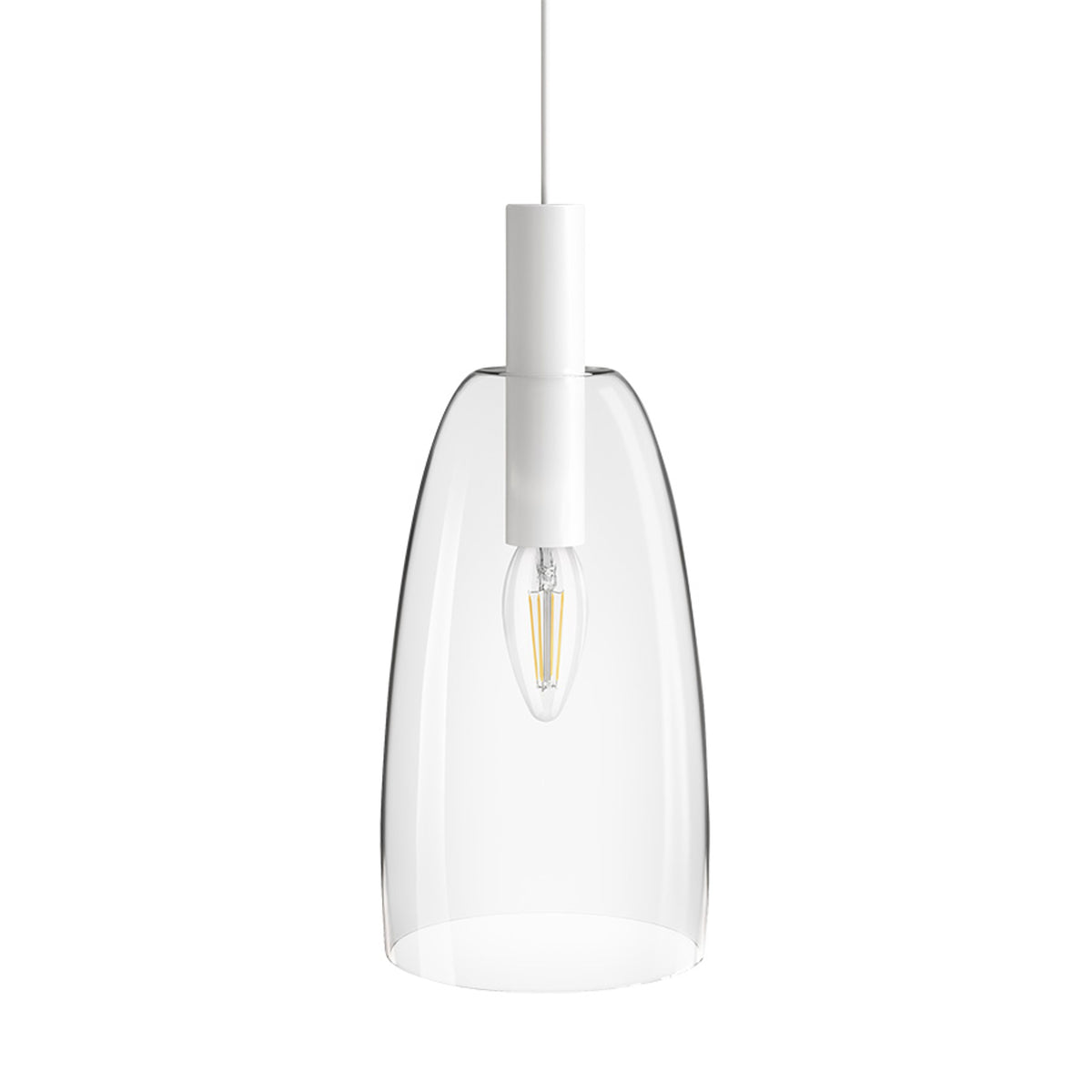 RENDL 3-circuit track system BELLINI for 3-circuit tracks white clear glass 230V LED E14 15W R13814 2