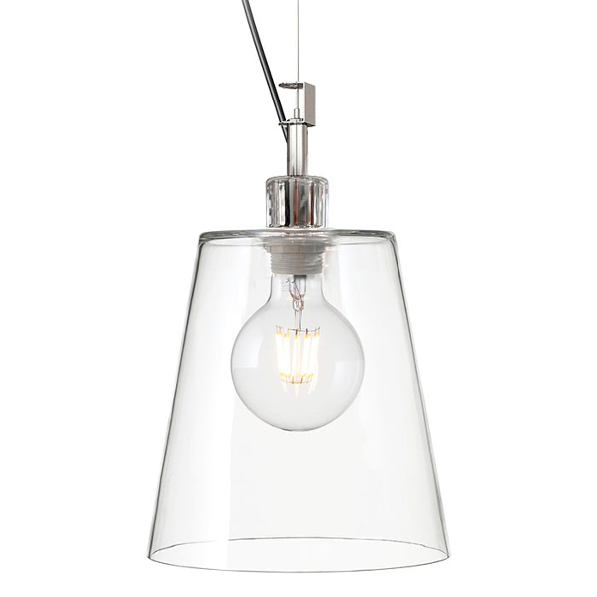 RENDL pendant lamp BABU NEW 22 pendant  clear glass/chrome 230V LED E27 15W R13826 2