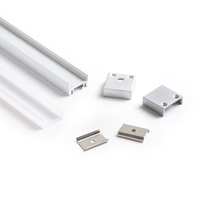 RENDL LED-strip LED PROFILE D surface mounted 1m aluminum/frosted acrylic  R13866 3