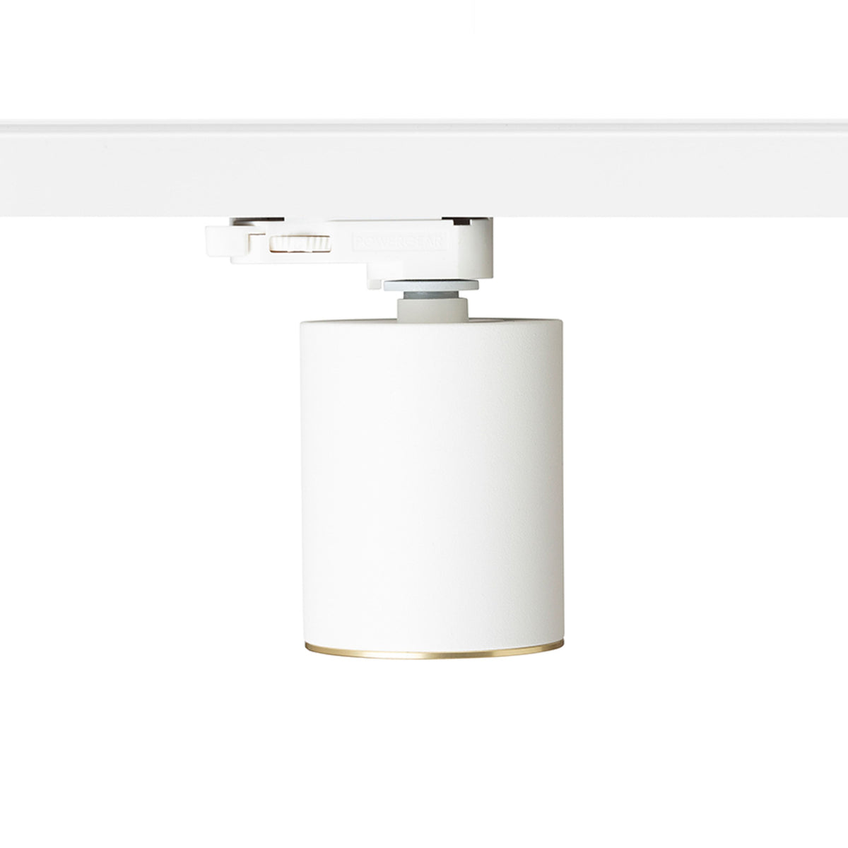 RENDL 3-circuit track system DARIO for 3-circuit tracks white brushed brass 230V LED GU10 9W R13873 5