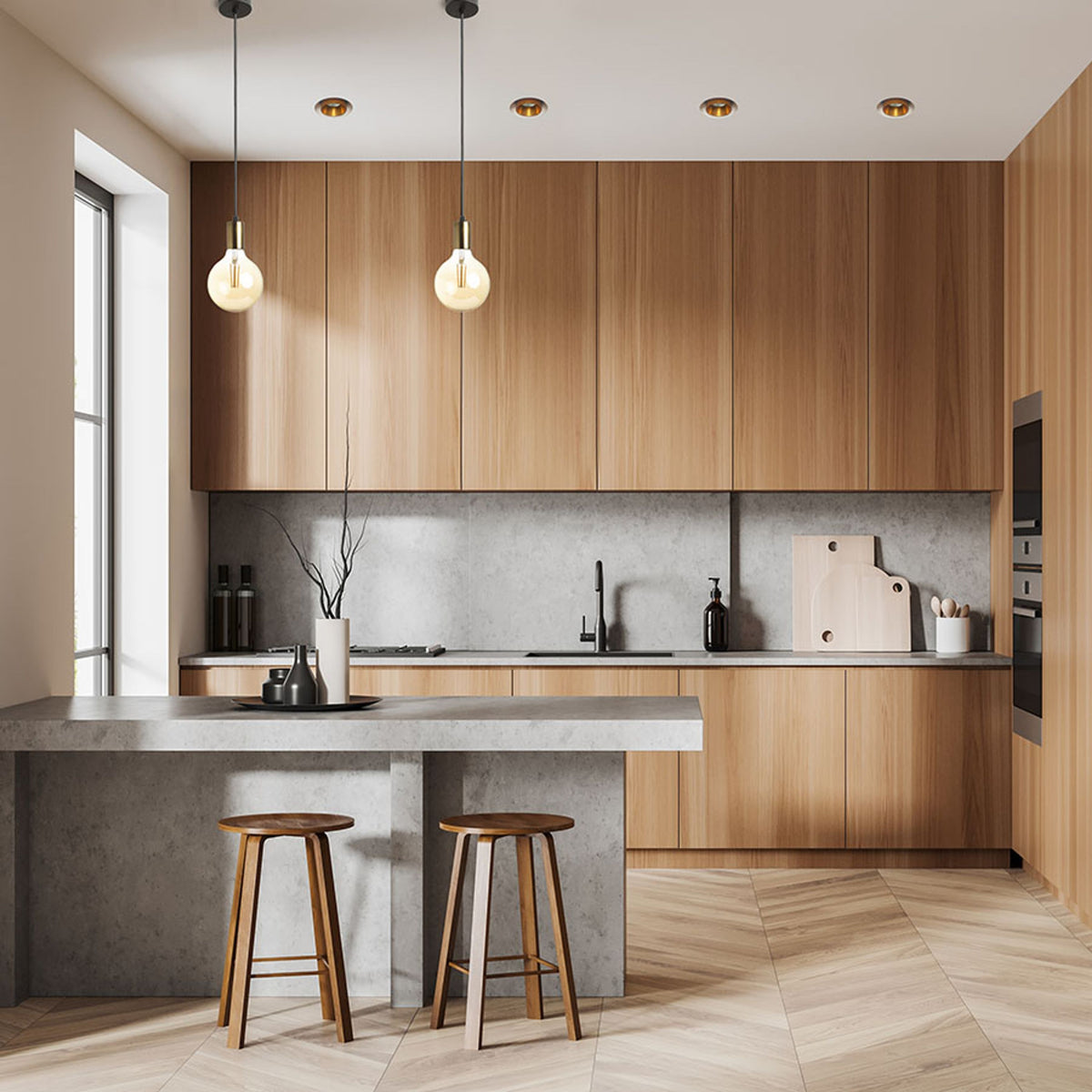 RENDL pendant lamp ARAQ pendant  brushed brass/black 230V LED E27 15W R13891 3