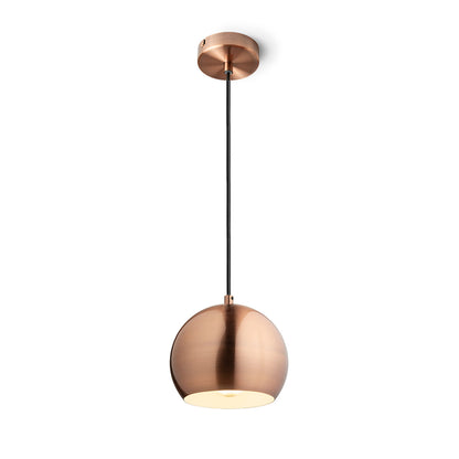 RENDL pendant lamp AGNETA pendant  brushed copper 230V LED E27 11W R13900 1