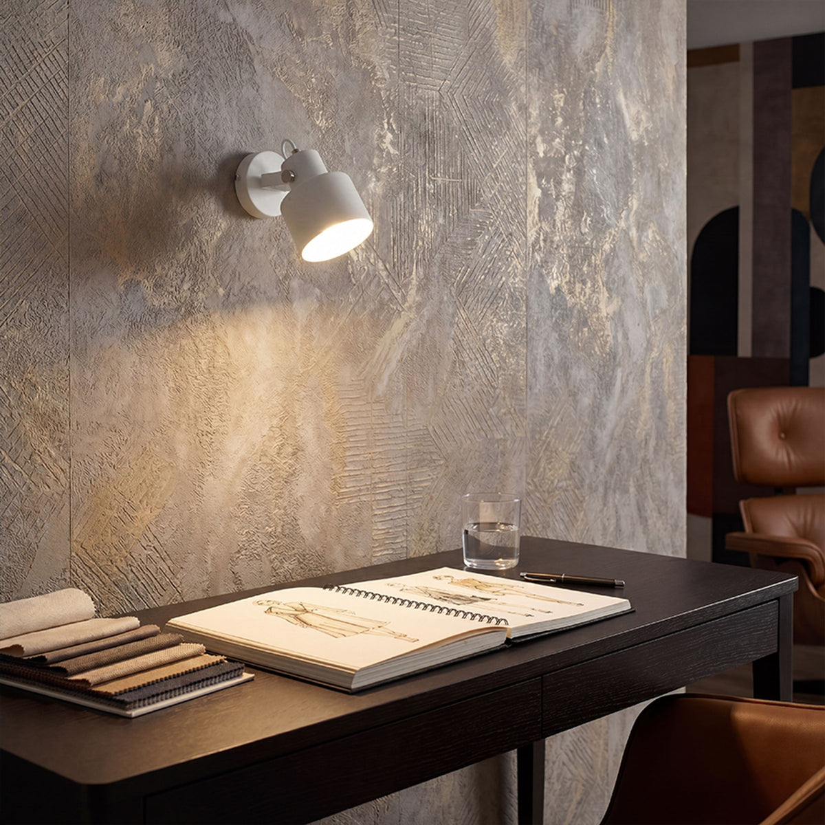 RENDL spotlight CELEIA surface mounted matte white matt nickel 230V LED E27 11W R13901 2
