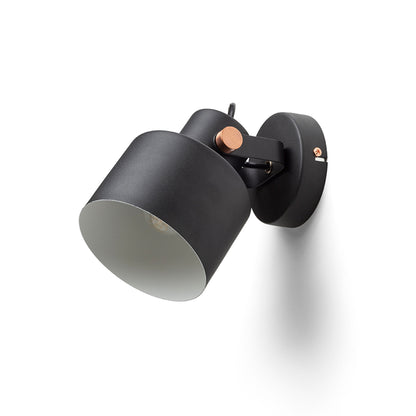 RENDL spotlight CELEIA surface mounted matte black brushed copper 230V LED E27 11W R13902 6