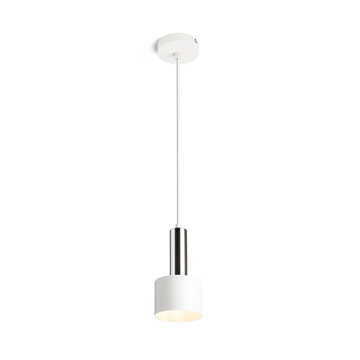 RENDL pendant lamp GIULIA 12 pendant white chrome 230V LED E27 11W R13908 1