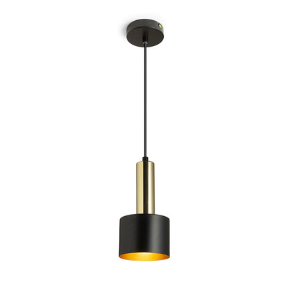 RENDL pendant lamp GIULIA 12 pendant black/gold brown brass 230V LED E27 11W R13909 1