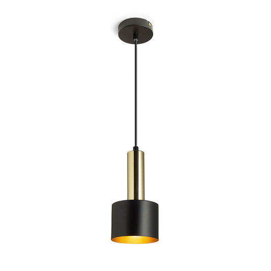 RENDL pendant lamp GIULIA 12 pendant black/gold brown brass 230V LED E27 11W R13909 1