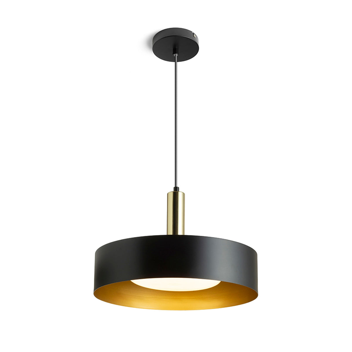 RENDL pendant lamp GIULIA 40 pendant black/gold brown brass 230V LED E27 30W R13913 1