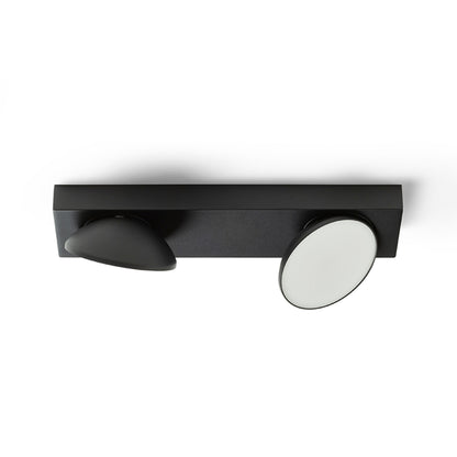 RENDL spotlight ELISEO II surface mounted black  230V LED 2x5W  3000K R13917 5