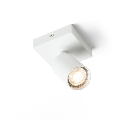 RENDL spotlight DUDE SQ surface mounted white 230V LED GU10 9W R13920 3