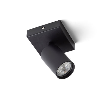 RENDL spotlight DUDE SQ surface mounted black 230V LED GU10 9W R13921 4
