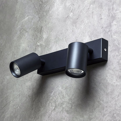 RENDL spotlight DUDE II surface mounted black 230V LED GU10 2x9W R13923 2