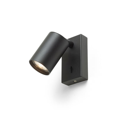 RENDL spotlight DUDE wall black 230V LED GU10 9W R13925 3
