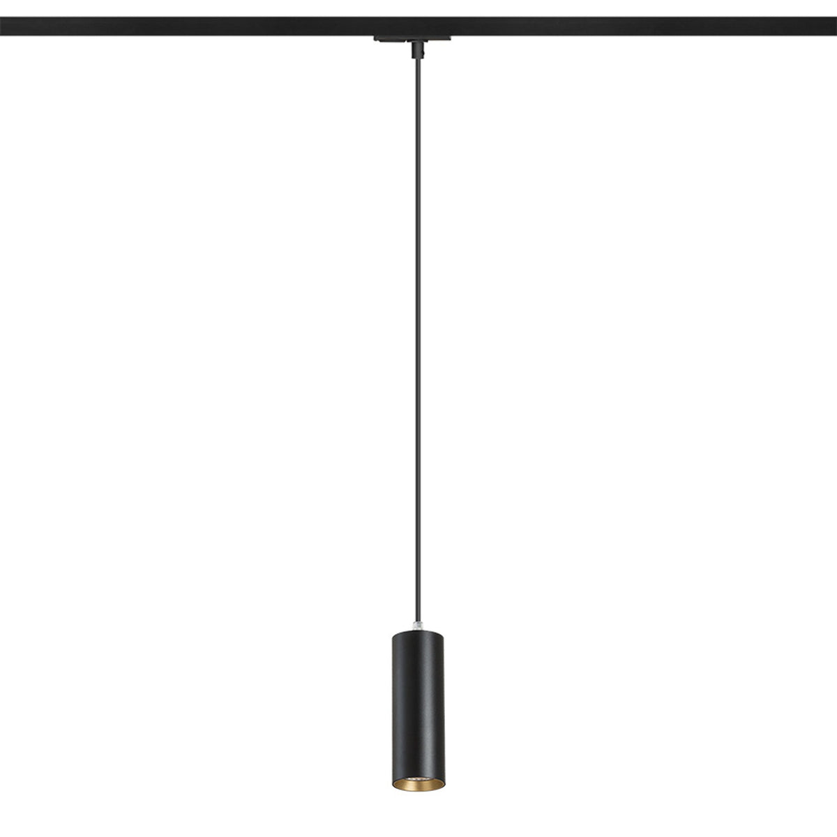 RENDL 1-circuit track system MAVRO for 1-circuit tracks pendant black/gold 230V LED 12W 38° 3000K R13982 1