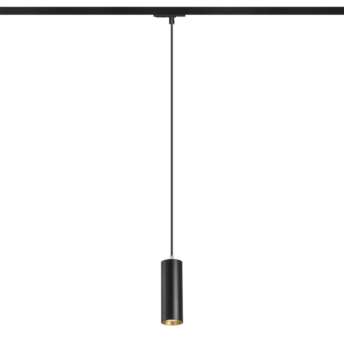 RENDL 1-circuit track system MAVRO for 1-circuit tracks pendant black/gold 230V LED 12W 38° 3000K R13982 2