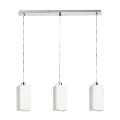 RENDL pendant lamp LIZ III 60 pendant  opal-colored glass/matt nickel 230V LED E27 3x15W R14023 1