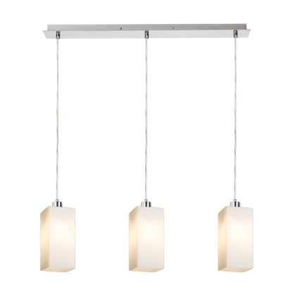 RENDL pendant lamp LIZ III 60 pendant  opal-colored glass/matt nickel 230V LED E27 3x15W R14023 2