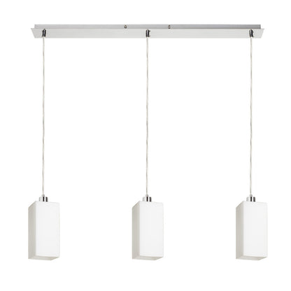 RENDL pendant lamp LIZ III 80 pendant  opal-colored glass/matt nickel 230V LED E27 3x15W R14027 1