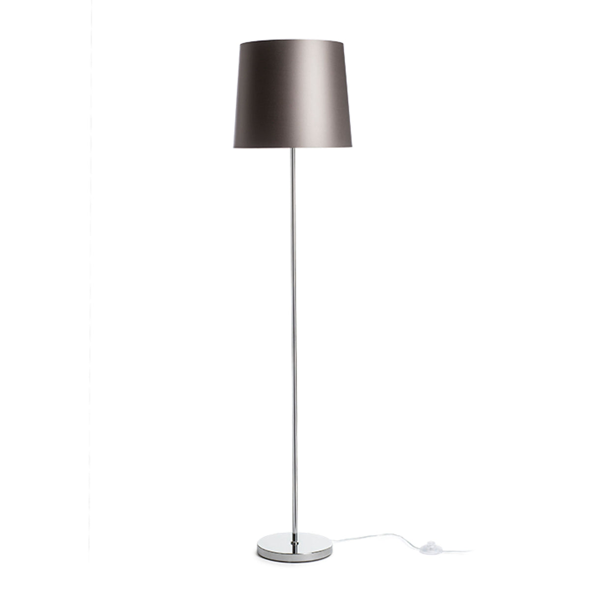 RENDL floor lamp NYC/CONNY 35 floor  Monaco dove gray/silver PVC/chrome 230V LED E27 15W R14077 1