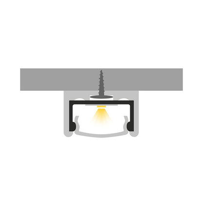 RENDL LED-strip LED PROFILE G surface mounted 1m white matte acrylic/aluminum  R14086 8