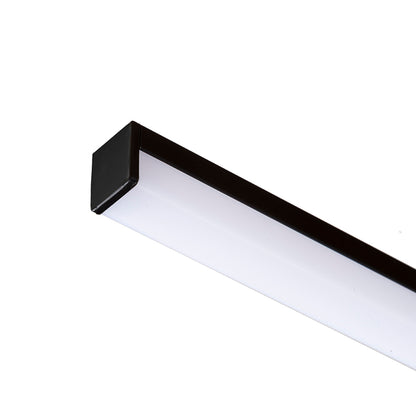 RENDL LED-strip LED PROFILE H surface mounted 1m black matte acrylic/aluminum  R14090 1