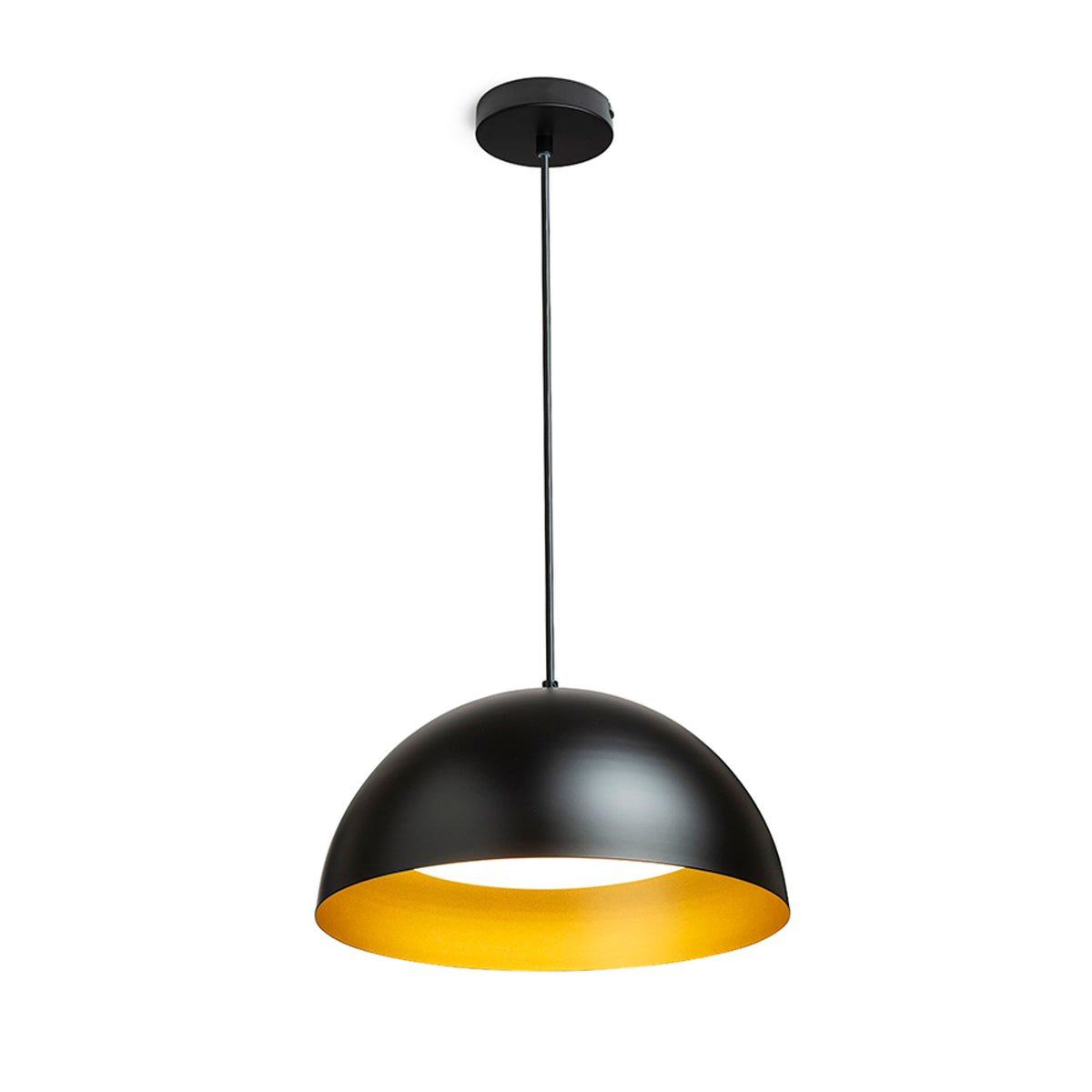 RENDL pendant lamp GLADYS 40 pendant black/gold 230V LED E27 30W R14114 1