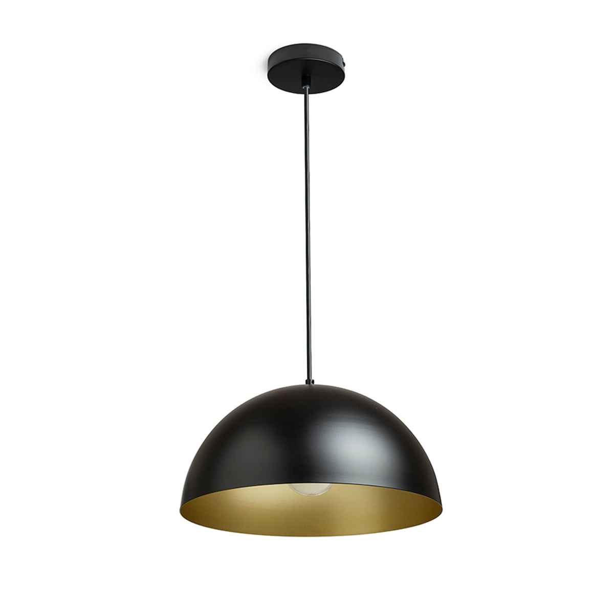 RENDL pendant lamp GLADYS 40 pendant black/gold 230V LED E27 30W R14114 2