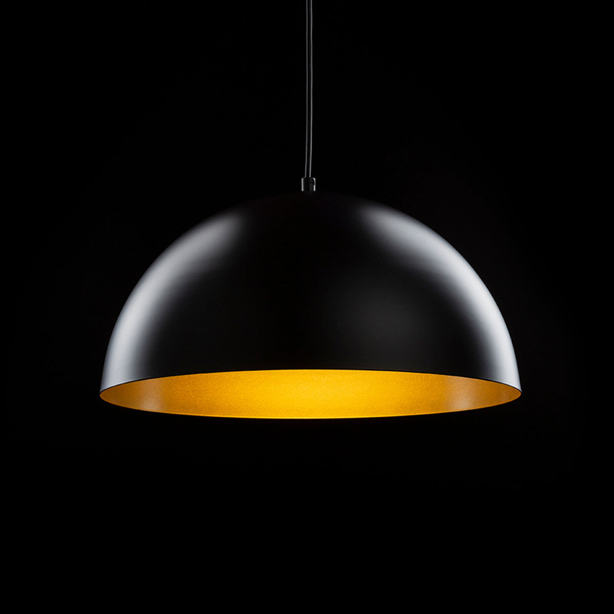 RENDL pendant lamp GLADYS 40 pendant black/gold 230V LED E27 30W R14114 3
