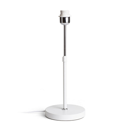 RENDL shades, shade bases, pendent sets EMMETT table base white chrome 230V LED E27 15W R14115 2