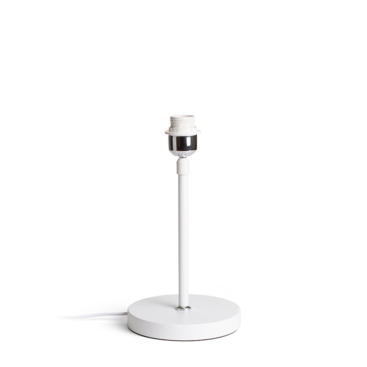 RENDL shades, shade bases, pendent sets EMMETT table base white chrome 230V LED E27 15W R14115 3